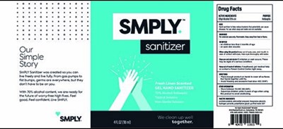 SMPLY Sanitizer Linen - SMPLY Linen 4oz